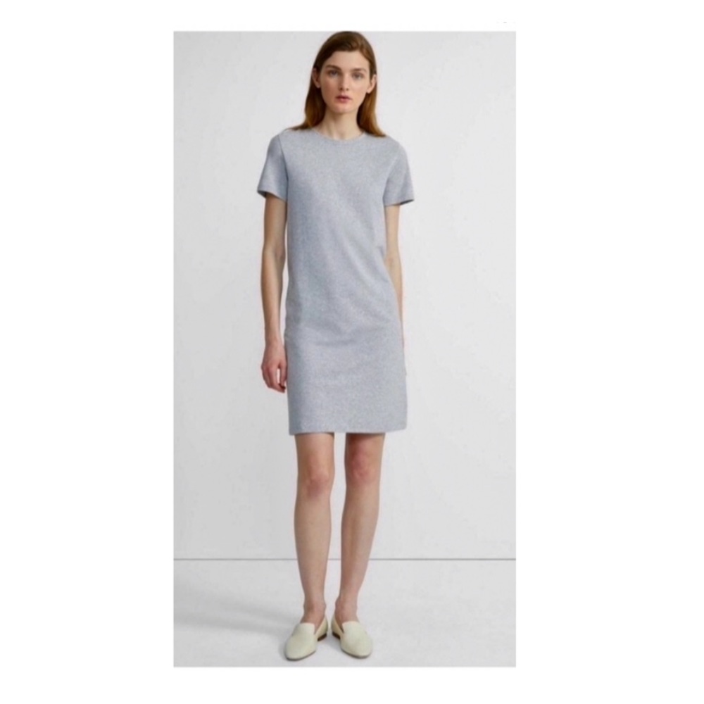 Theory Cherry B2 Dress in Melange Grey.